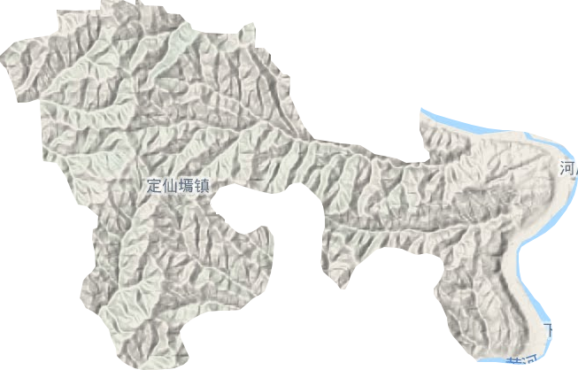 定仙墕鎮(zhèn)地形圖