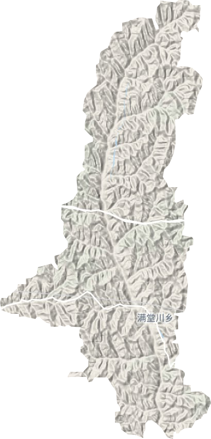 滿堂川鄉地形圖