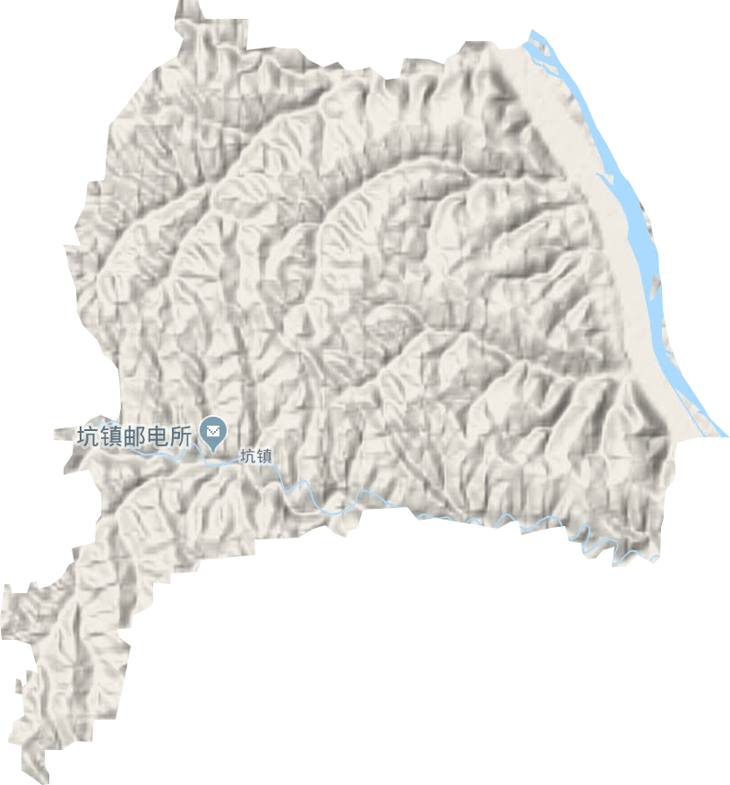 坑鎮地形圖