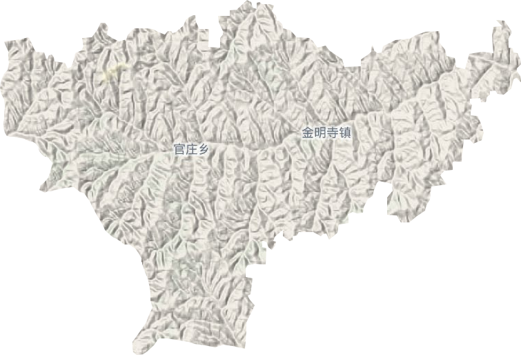 金明寺鎮地形圖
