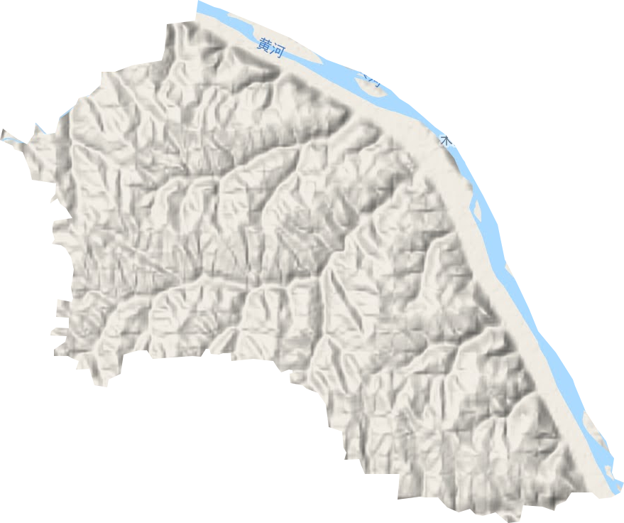 木頭峪鄉地形圖