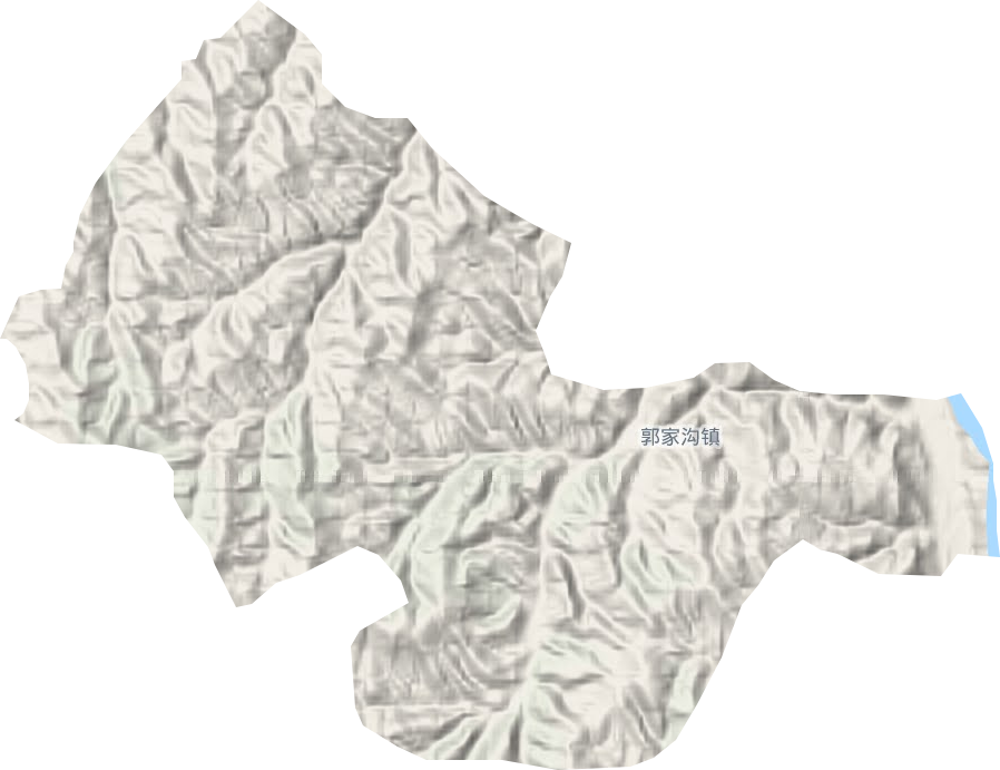郭家溝鎮地形圖