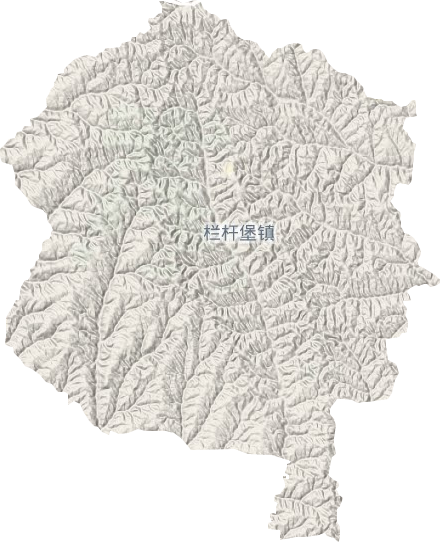 欄桿堡鎮地形圖
