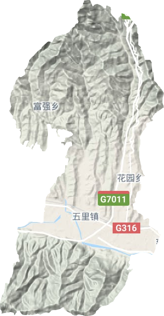 五里鎮地形圖