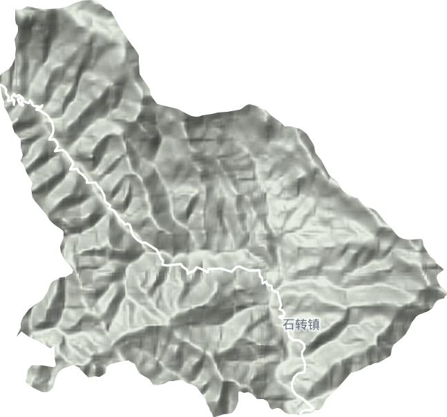 石轉鎮地形圖