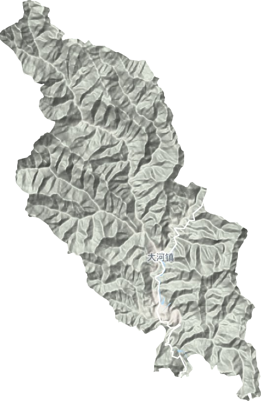 大河鎮地形圖