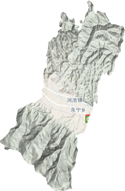 澗池鎮(zhèn)地形圖