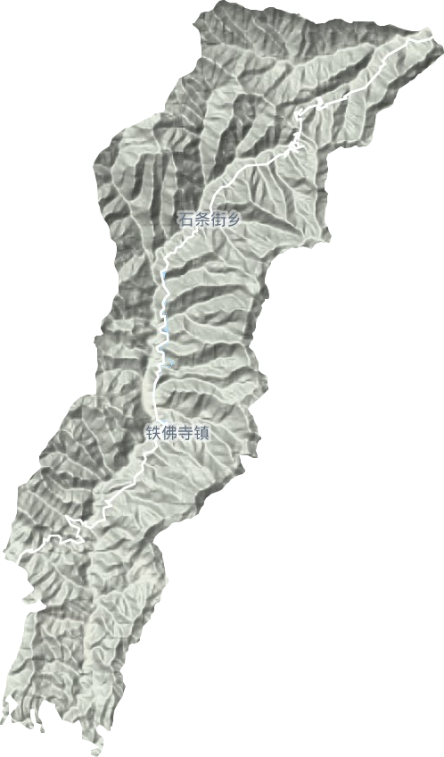 鐵佛寺鎮地形圖