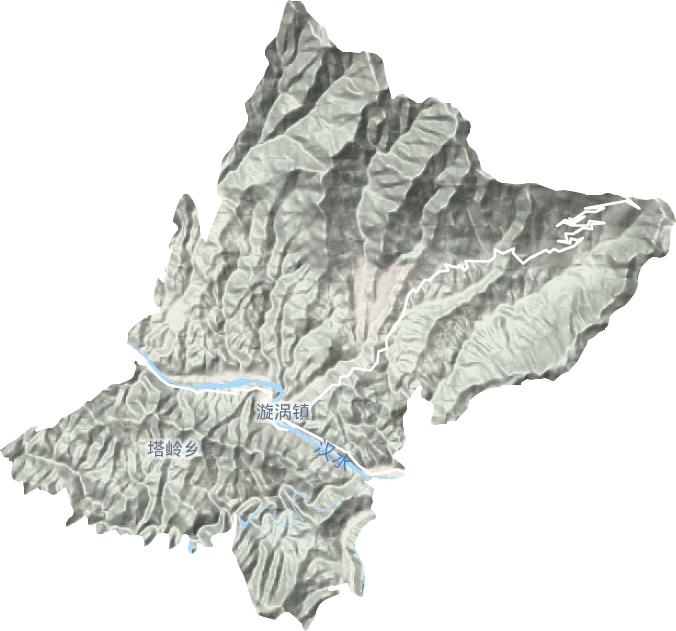 漩渦鎮(zhèn)地形圖