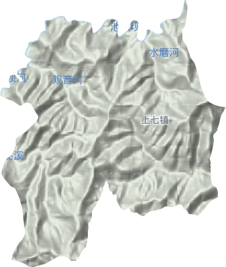 上七鎮地形圖