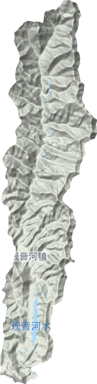 觀音河鎮地形圖