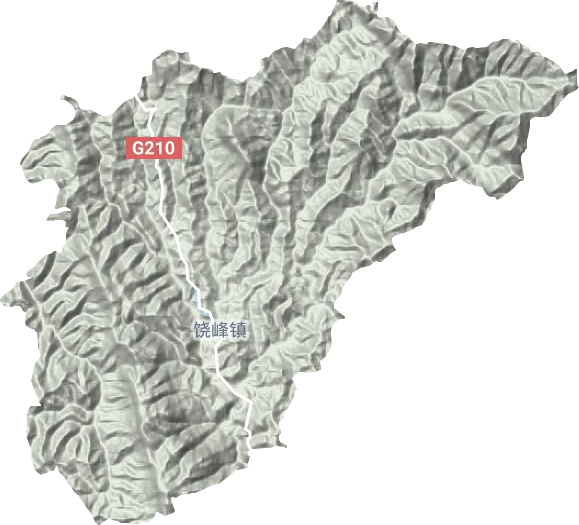 饒峰鎮(zhèn)地形圖