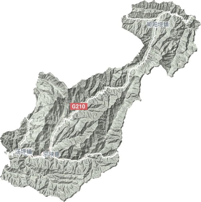城關(guān)鎮(zhèn)地形圖