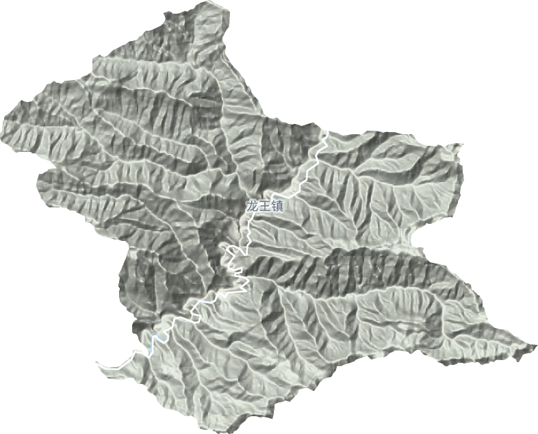 龍王鎮地形圖