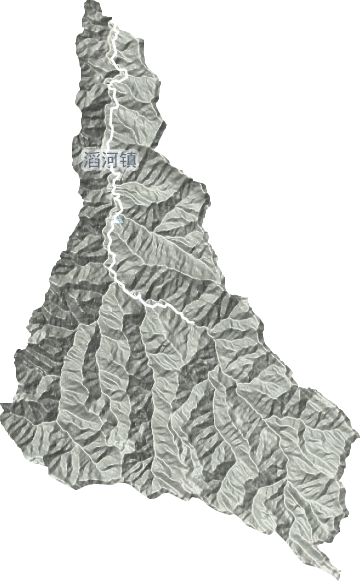 滔河鎮地形圖