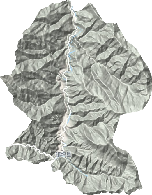 城關鎮地形圖
