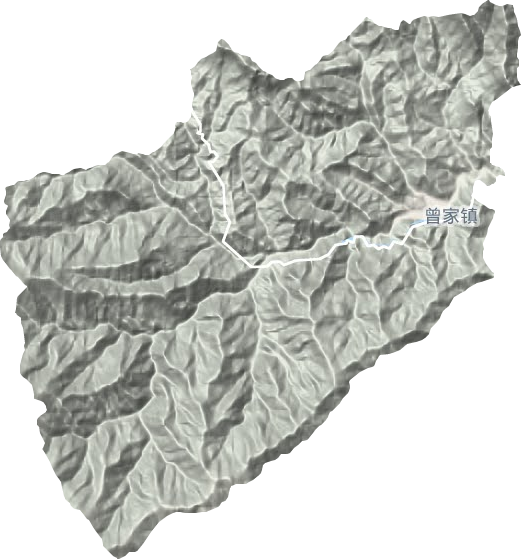 曾家鎮地形圖