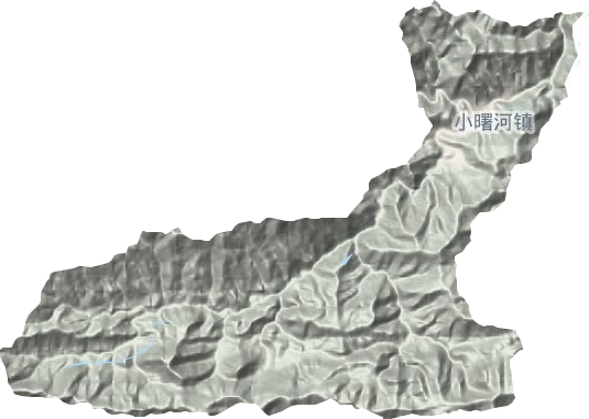 小曙河鎮(zhèn)地形圖