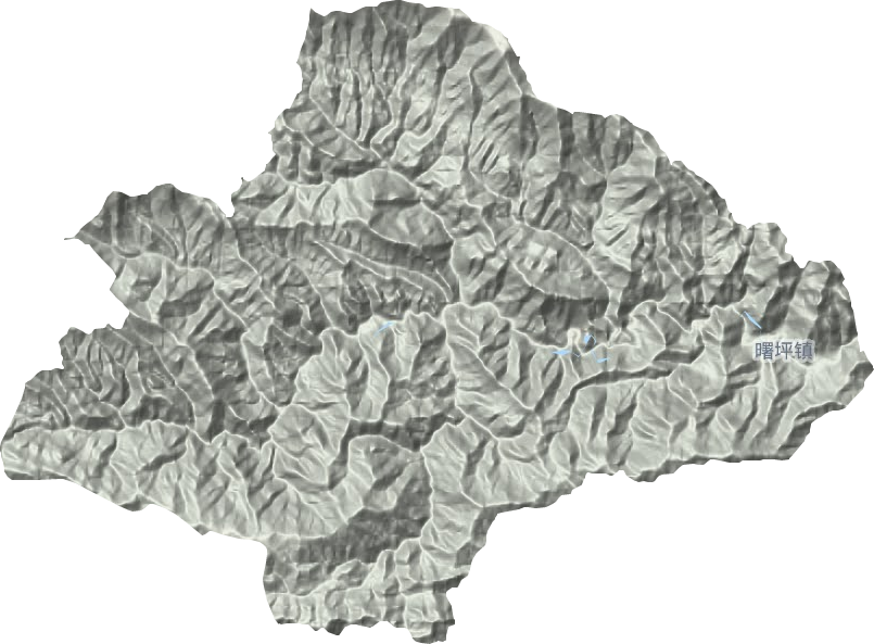 曙坪鎮地形圖