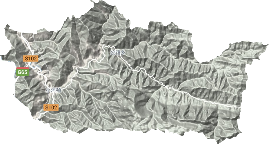 小河鎮地形圖
