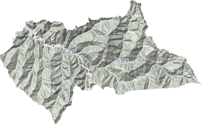 赤巖鎮地形圖