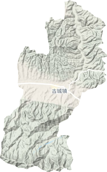 古城鎮地形圖