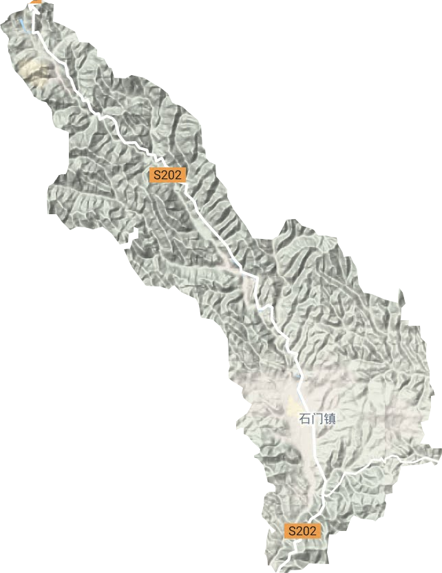 石門鎮地形圖