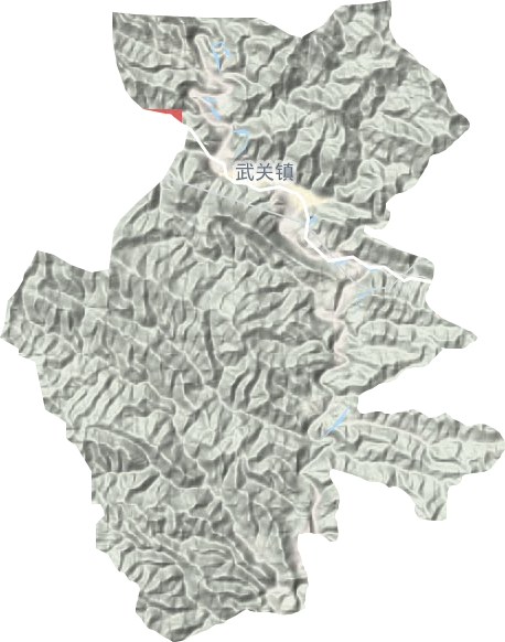 武關鎮地形圖
