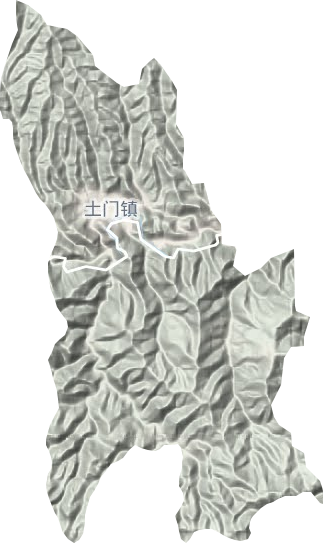 土門鎮地形圖
