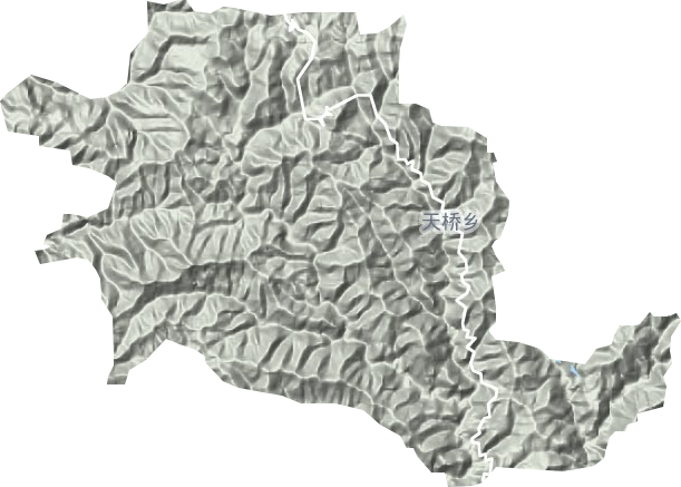 天橋鄉地形圖