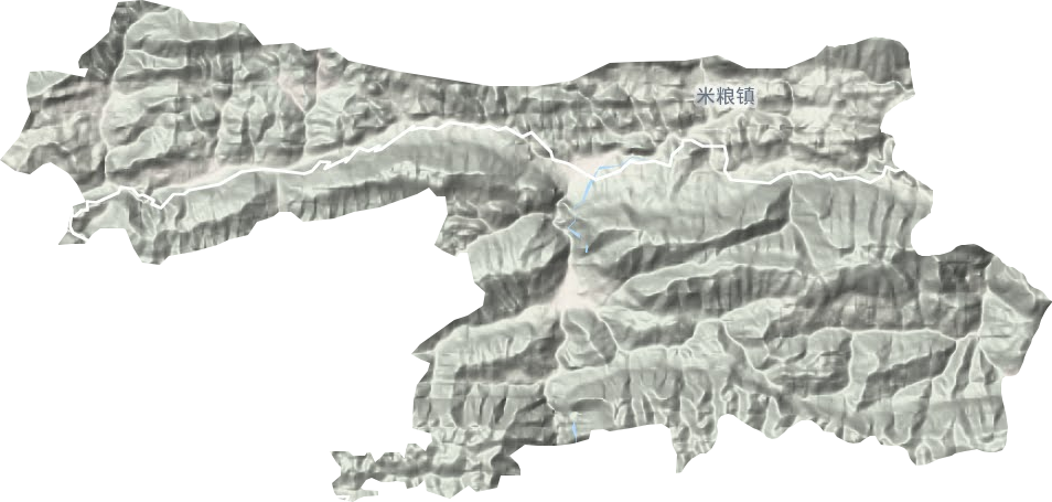 米糧鎮(zhèn)地形圖
