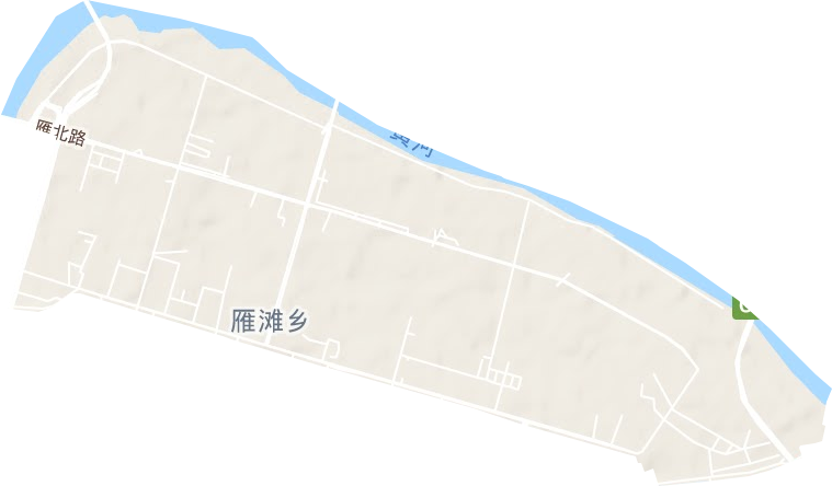 雁北街道地形圖