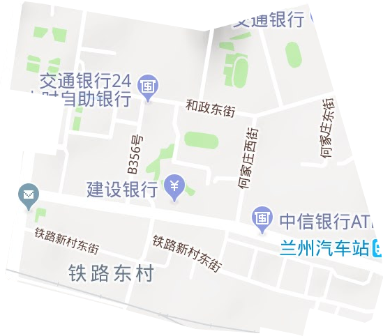 鐵路東村街道地形圖