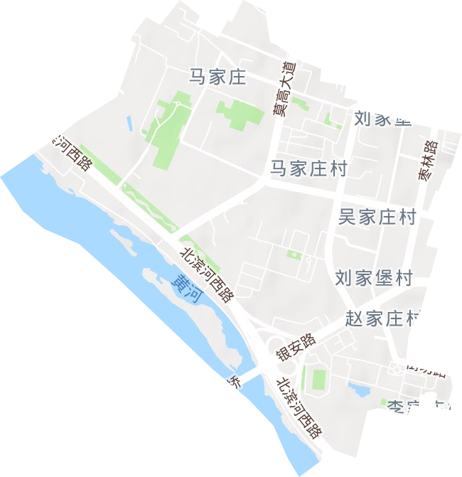 劉家堡街道地形圖