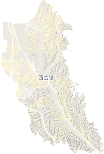 西岔鎮地形圖