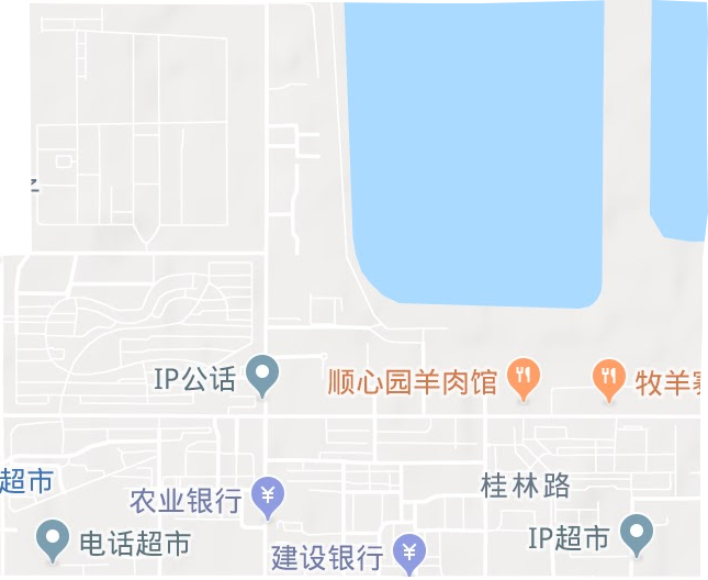 桂林路街道地形圖