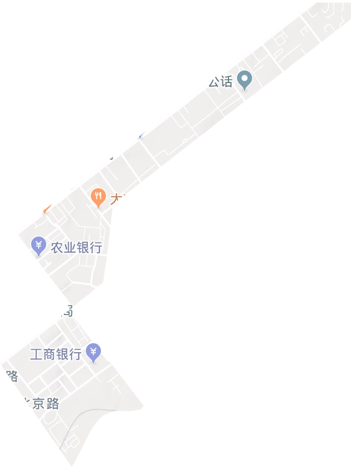 北京路街道地形圖