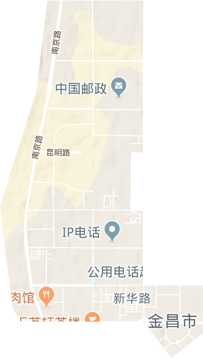 新華路街道地形圖