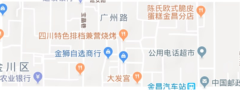 廣州路街道地形圖