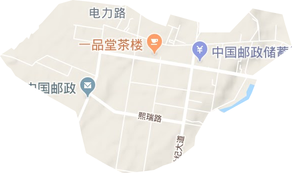 電力路街道地形圖