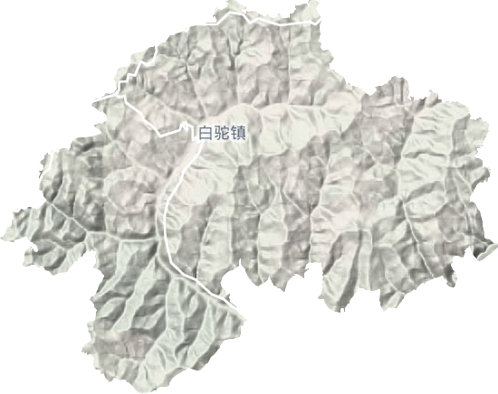 白駝鎮地形圖