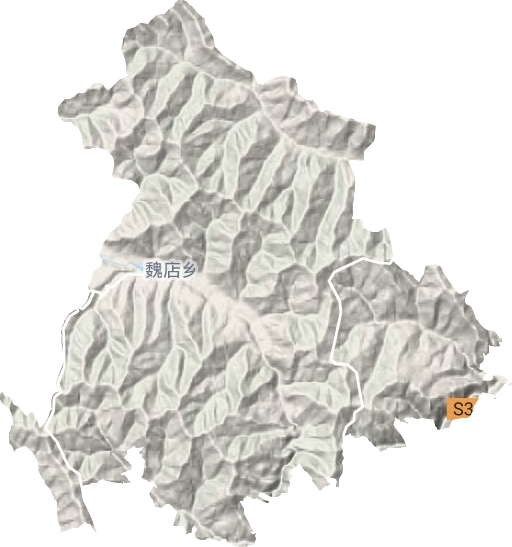 魏店鄉地形圖