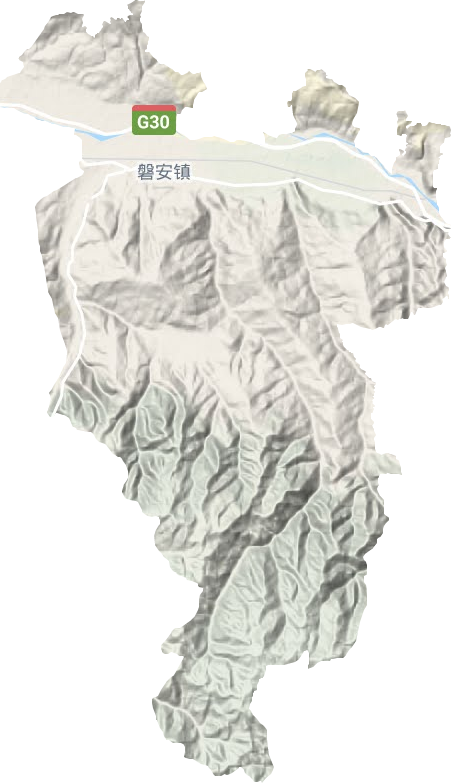 磐安鎮(zhèn)地形圖
