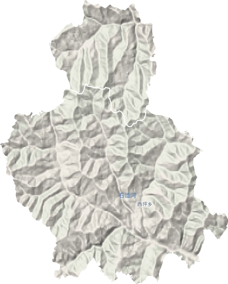 西坪鄉地形圖