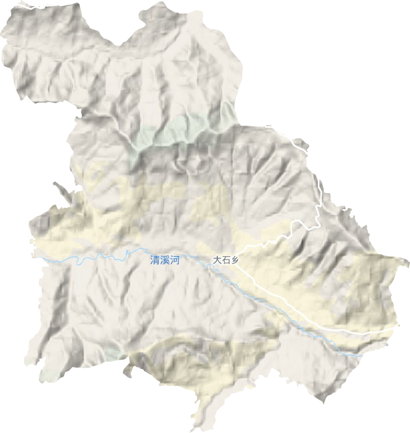 大石鄉地形圖