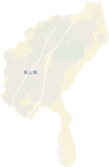 泉山鎮(zhèn)地形圖