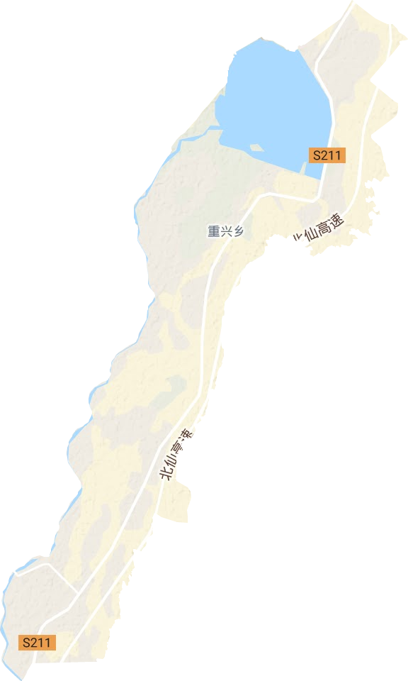 重興鄉(xiāng)地形圖