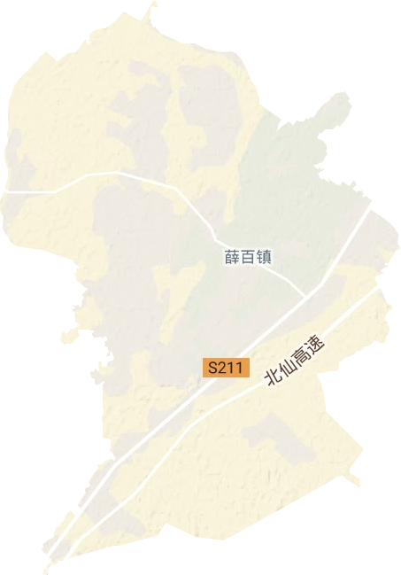薛百鄉地形圖