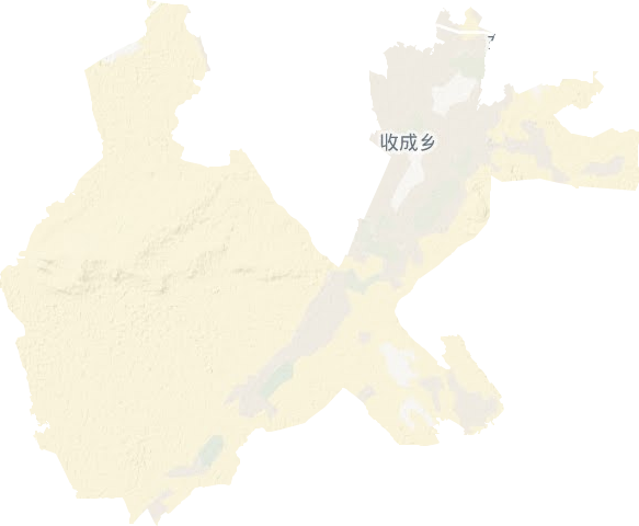 收成鄉(xiāng)地形圖