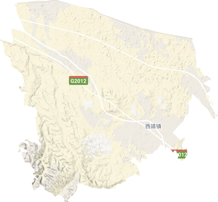 西靖鄉地形圖